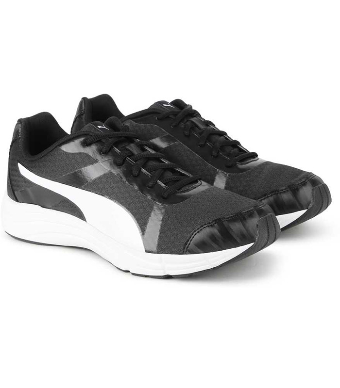 PUMA Voyager IDP Running Shoes For Men (Black, White) - foxfouriershoes.in
